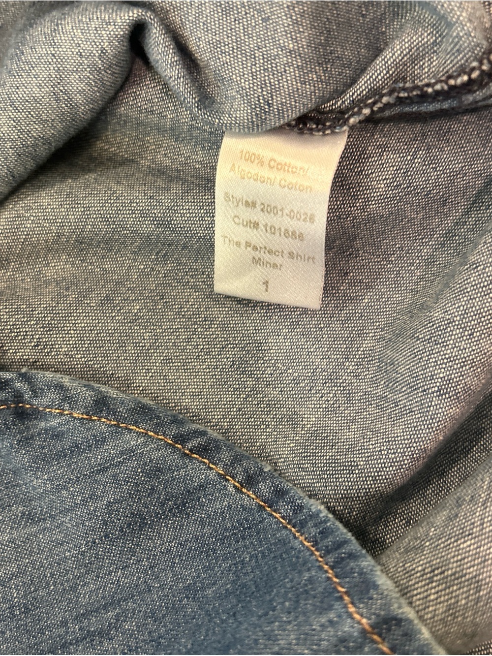 Current Elliott Denim Utility Button-Front shirt/Jacket - Blue - Picture 4 of 4